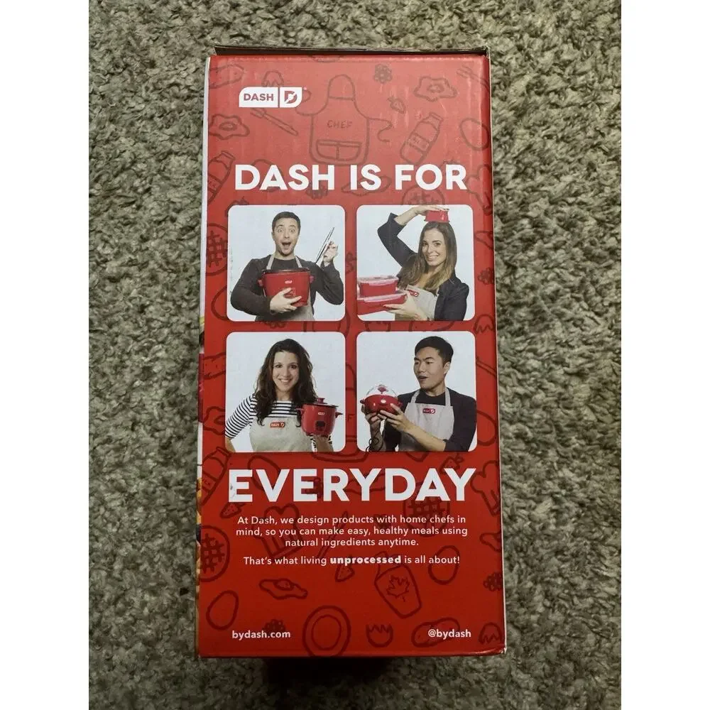 Dash Heart Mini Waffle Maker Red 4” Nonstick 350W New In Box Valentine’s